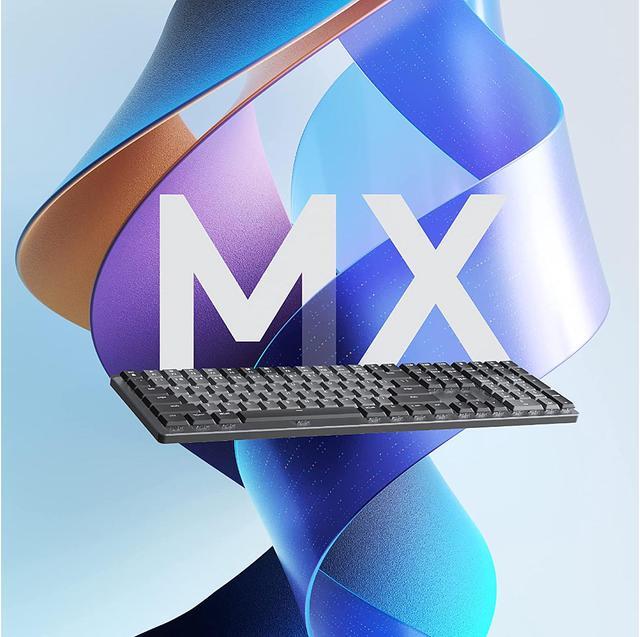 Alt view image 6 of 15 - Logitech MX Mechanical Wireless Illuminated Performance Keyboard, Tactile Quiet Switches, Backlit Keys, Bluetooth, USB-C, macOS, Windows, Linux, iOS, Android, Graphite