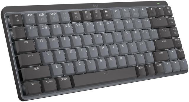 Alt view image 2 of 13 - Logitech MX Mechanical Mini Wireless Illuminated Keyboard, Clicky Switches, Backlit, Bluetooth, USB-C, macOS, Windows, Linux, iOS, Android, Graphite