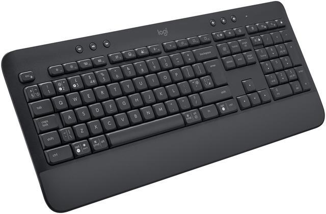 Main image of Logitech Signature K650 Comfort Full-Size Wireless Keyboard with Wrist Rest, Bluetooth and Logi Bolt USB receiver, Deep-Cushioned Keys, Numpad, Compatible with Window/Mac