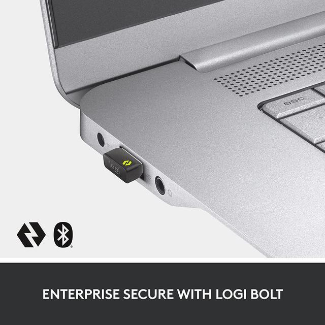 Alt view image 2 of 10 - Logitech MX Keys Combo for Business , Gen 2, Full Size Wireless Keyboard and Wireless Mouse, with Keyboard Palm Rest, Bluetooth, Logi Bolt, Quiet Clicks, Windows/Mac/Chrome/Linux - Graphite