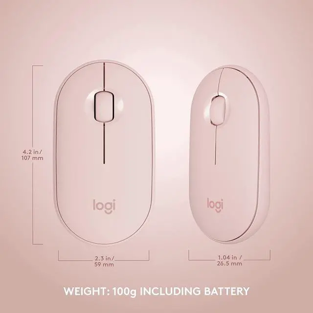 Alt view image 6 of 10 - Logitech MK470 Slim MK470 Rose USB RFLogitech MK470 Slim MK470 Rose Wireless Keyboards and Mouse Combo Wireless Slim Keyboards