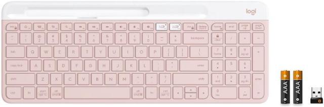 Logitech K585 Slim Multi-Device Wireless Keyboard - Rose 