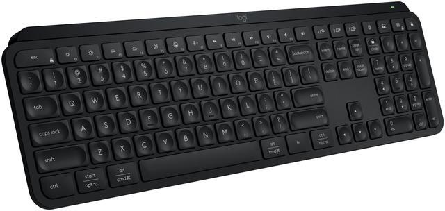 Main image of Logitech MX Keys S Wireless Keyboard, Low Profile, Fluid Precise Quiet Typing, Programmable Keys, Backlighting, Bluetooth, USB C Rechargeable, for Windows PC, Linux, Chrome, Mac (Black)