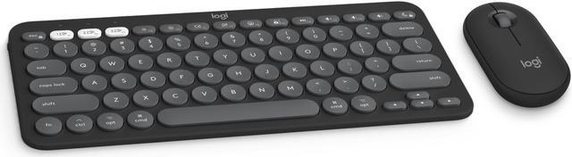 Main image of Logitech Pebble 2 Combo for Mac, Wireless Keyboard and Mouse, Slim, Quiet and Portable, Customizable, Bluetooth Mouse and Keyboard, Easy-Switch, for macOS, iPadOS - Tonal Graphite