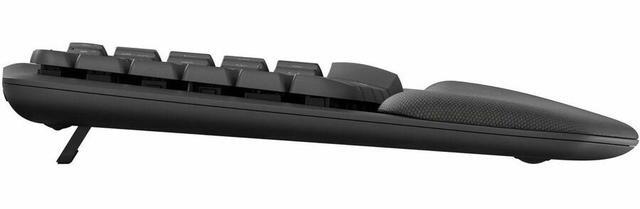 Alt view image 3 of 12 - Logitech Wave Keys Wireless Ergonomic Keyboard with Cushioned Palm Rest, Comfortable Natural Typing, Easy-Switch, Bluetooth, Logi Bolt Receiver, for Multi-OS, Windows/Mac - Graphite