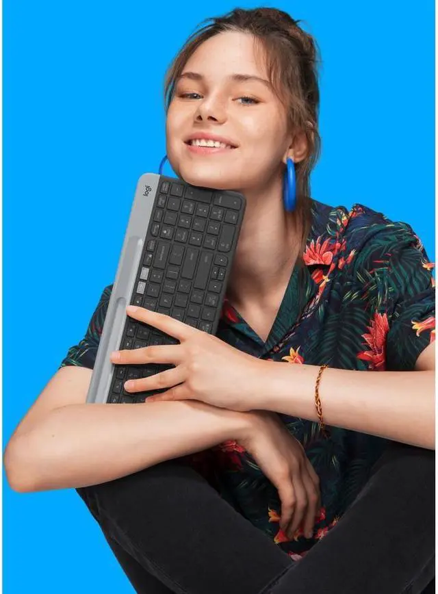 Alt view image 9 of 9 - Logitech K585 Wireless Keyboard - English - Graphite - Slim