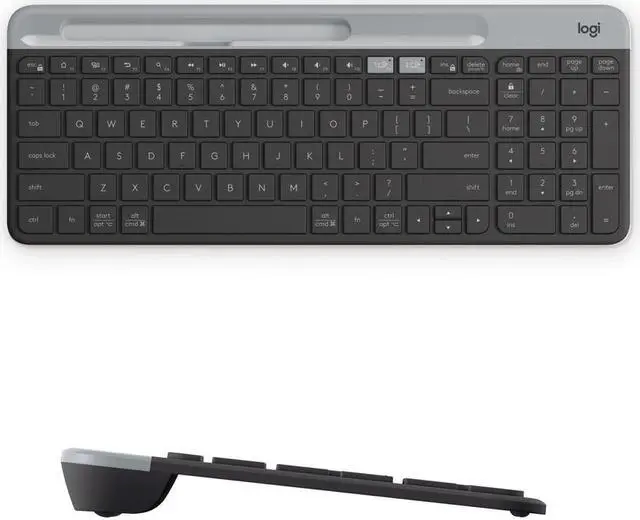 Alt view image 5 of 9 - Logitech K585 Wireless Keyboard - English - Graphite - Slim