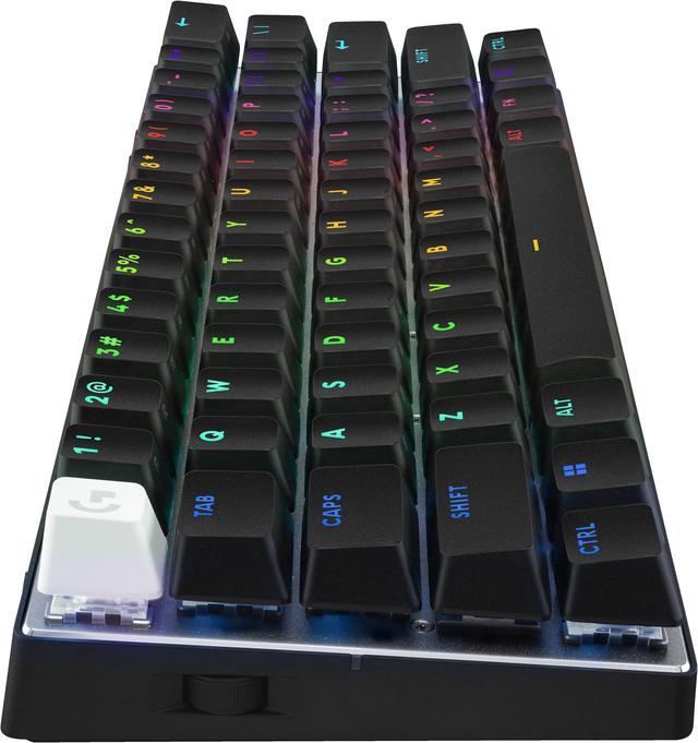 Alt view image 4 of 6 - Logitech G PRO X 60 LIGHTSPEED Wireless Gaming Keyboard, Ultra Compact TKL 60% Mechanical Keyboard for Windows PC, LIGHTSYNC RGB, Dual-Shot PBT Keycaps, GX Optical Tactile Switches, Black