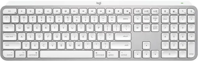 Main image of Logitech MX Keys S for Mac, Wireless Keyboard, Fluid, Precise Laptop-Like Typing, Programmable Keys, Backlit, Bluetooth USB C Rechargeable for MacBook Pro, MacBook Air, iMac, iPad - Pale Grey