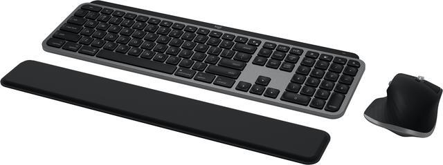 Alt view image 3 of 3 - Logitech MX Keys S Combo for Mac, Wireless Keyboard and Mouse with Palm Rest, Backlit Keyboard, Fast Scroll Wireless Mouse, Bluetooth USB C for MacBook Pro, MacBook Air, iMac, iPad - Space Grey