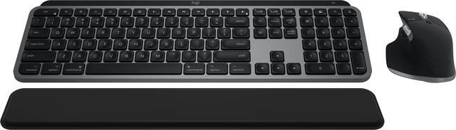 Alt view image 2 of 3 - Logitech MX Keys S Combo for Mac, Wireless Keyboard and Mouse with Palm Rest, Backlit Keyboard, Fast Scroll Wireless Mouse, Bluetooth USB C for MacBook Pro, MacBook Air, iMac, iPad - Space Grey