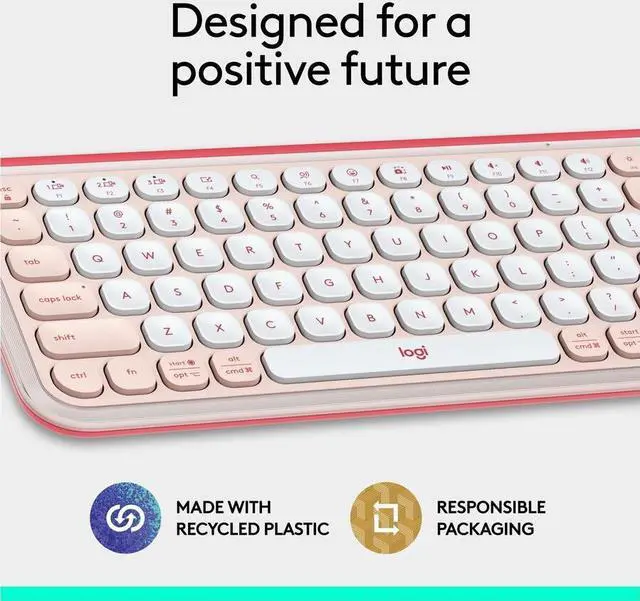 Alt view image 6 of 7 - Logitech POP ICON KEYS Wireless Bluetooth Keyboard, Comfortable Typing, Programmable Keys, Easy-Switch Between up to 3 Devices, for Laptop, Tablet, PC