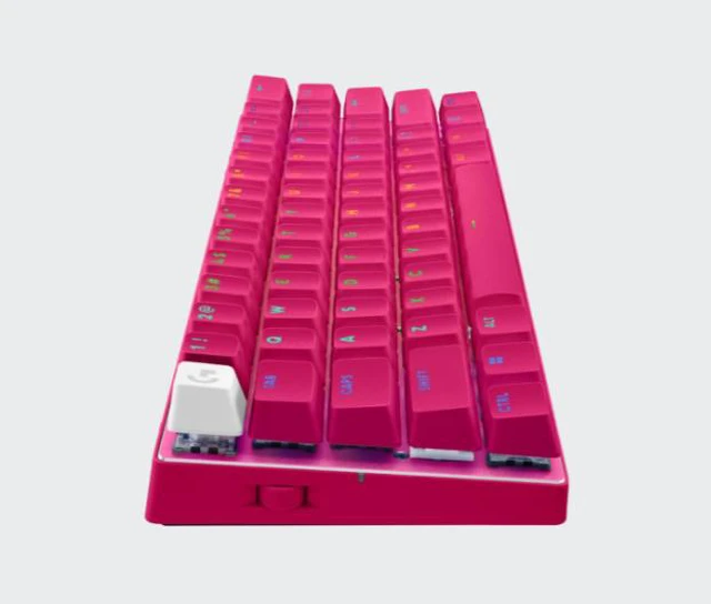 Alt view image 4 of 7 - Logitech PRO X 60 LIGHTSPEED Wireless Gaming Keyboard (Linear)-MAGENTA