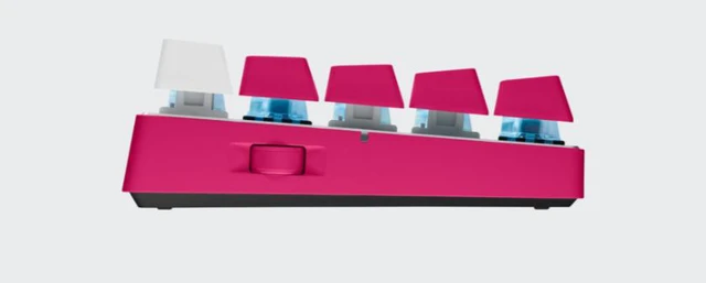 Alt view image 5 of 7 - Logitech PRO X 60 LIGHTSPEED Wireless Gaming Keyboard (Linear)-MAGENTA