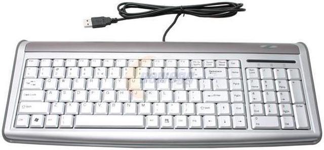 Main image of ZIPPY Gemini WK-724 Silver 104 Normal Keys USB Super Slim Keyboard