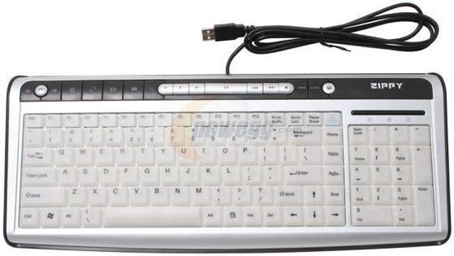 Alt view image 2 of 3 - ZIPPY EL-725 2-Tone 104 Normal Keys 18 Function Keys USB Keyboard