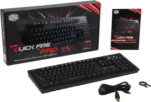 Alt view image 4 of 4 - CM Storm QuickFire Pro - Full Size Mechanical Gaming Keyboard with CHERRY MX Brown Switches and Backlit Gaming Keys