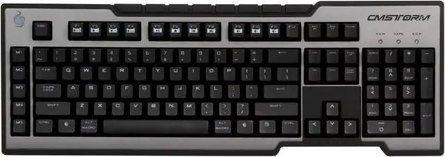 Alt view image 3 of 5 - Cooler Master CM Storm Trigger Mechanical Gaming Keyboard CherryMX Blue Switch USB + Wrist Rest