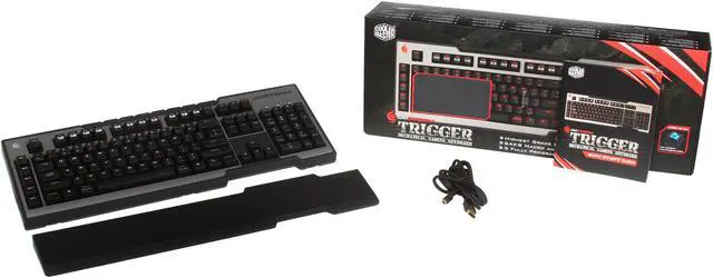 Alt view image 5 of 5 - Cooler Master CM Storm Trigger Mechanical Gaming Keyboard CherryMX Blue Switch USB + Wrist Rest