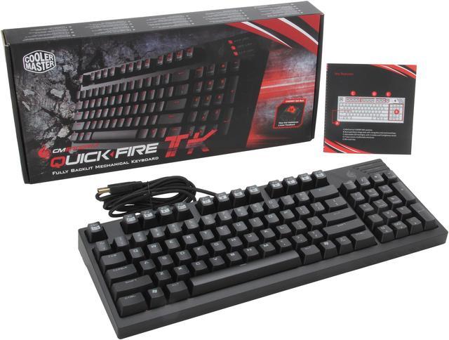 Alt view image 4 of 4 - CM Storm QuickFire TK - Compact Mechanical Gaming Keyboard with CHERRY MX Red Switches and Fully Backlit