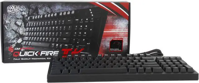 Alt view image 4 of 4 - CM Storm QuickFire TK - Compact Mechanical Gaming Keyboard with CHERRY MX Brown Switches and Fully Backlit