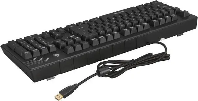Alt view image 3 of 5 - CM Storm QuickFire Ultimate - Full Size Mechanical Gaming Keyboard with CHERRY MX Red Switches and Fully Red LED Backlit