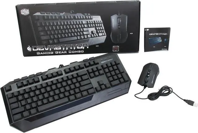 Alt view image 17 of 17 - CM Storm Devastator - LED Gaming Keyboard and Mouse Combo Bundle (Red Edition)