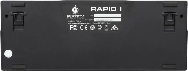 Alt view image 6 of 6 - Cooler Master QuickFire Rapid-i Fully Backlit Mechanical Gaming Keyboard with ActivLite Technology (White LED/Blue Switch Model)