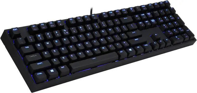 Alt view image 4 of 8 - Cooler Master QuickFire XTi Fully Backlit Mechanical Keyboard with Multi-Color per-key Backlighting and Customization (Blue Switch)