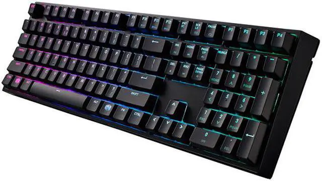 Alt view image 3 of 5 - Cooler Master MasterKeys Pro L RGB Mechanical Gaming Keyboard, Cherry MX Blue Switches, Per-Key RGB Lighting, Full Size