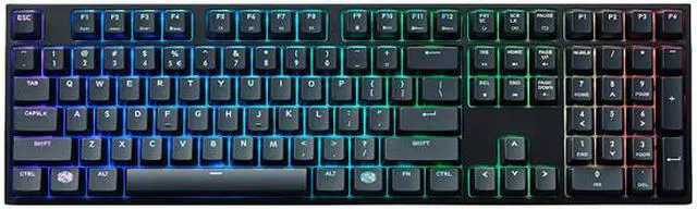 Alt view image 4 of 5 - Cooler Master MasterKeys Pro L RGB Mechanical Gaming Keyboard, Cherry MX Blue Switches, Per-Key RGB Lighting, Full Size