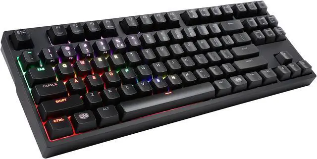 Alt view image 2 of 7 - Cooler Master MasterKeys Pro S RGB Mechanical Gaming Keyboard, Cherry MX Blue Switches, Per-Key RGB Lighting, TenKeyless
