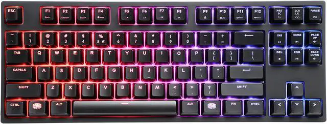 Alt view image 4 of 7 - Cooler Master MasterKeys Pro S RGB Mechanical Gaming Keyboard, Cherry MX Blue Switches, Per-Key RGB Lighting, TenKeyless