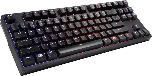 Main image of Cooler Master MasterKeys Pro S RGB Mechanical Gaming Keyboard, Cherry MX Blue Switches, Per-Key RGB Lighting, TenKeyless