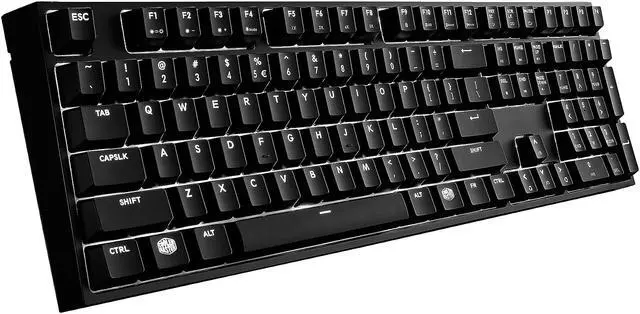 Alt view image 3 of 5 - Cooler Master MasterKeys Pro L White Mechanical Gaming Keyboard, Cherry MX Red Switches, Per-Key White LED Lighting, Full Size