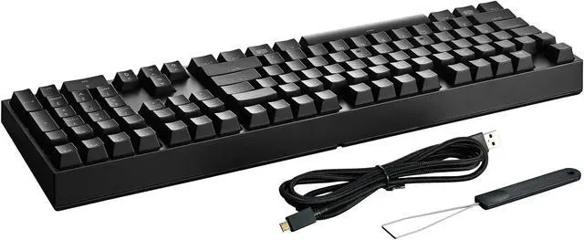 Alt view image 5 of 5 - Cooler Master MasterKeys Pro L White Mechanical Gaming Keyboard, Cherry MX Red Switches, Per-Key White LED Lighting, Full Size