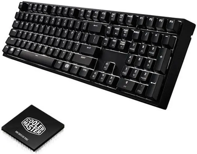 Alt view image 2 of 7 - Cooler Master MasterKeys Pro L White Mechanical Gaming Keyboard, Cherry MX Brown Switches, Per-Key White LED Lighting, Full Size