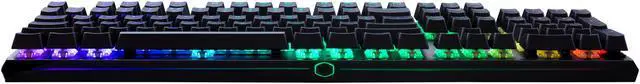 Alt view image 6 of 9 - MasterKeys MK750 Mechanical Gaming Keyboard with Cherry MX Blue, RGB Per-Key lighting, and Removable Wrist Rest by Cooler Master