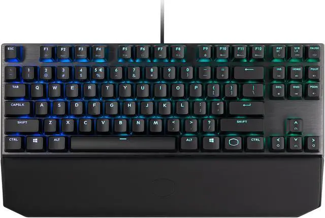 Alt view image 2 of 12 - Cooler Master MK730 Tenkeyless Gaming Mechanical Keyboard with Cherry MX Red, RGB Per-Key lighting and Removable Wrist Rest