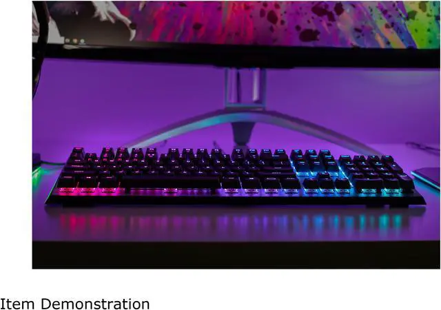 Alt view image 8 of 9 - Cooler Master CK550 Gaming Mechanical Keyboard with RGB Backlighting, Brushed Aluminum Design, floating keycaps, On-the-Fly Controls, and Hybrid Key Rollover, Blue Mechanical Switch