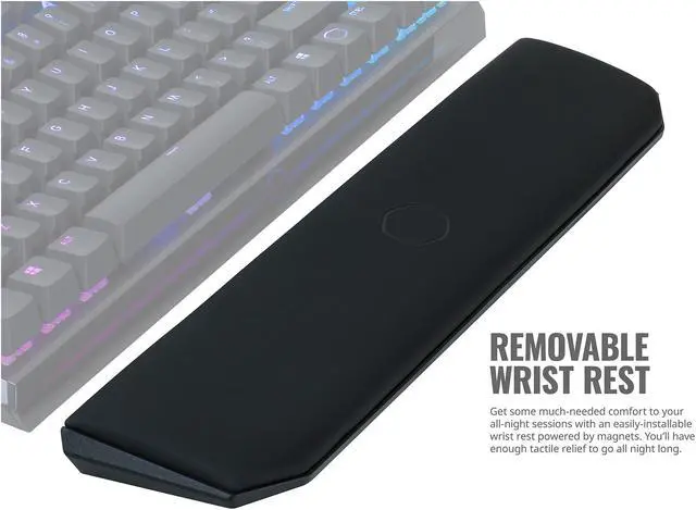 Alt view image 11 of 12 - Cooler Master MK730 Tenkeyless Gaming Mechanical Keyboard with Cherry MX Brown, RGB Per-Key lighting and Removable Wrist Rest