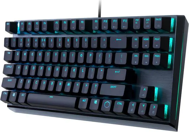 Alt view image 4 of 12 - Cooler Master MK730 Tenkeyless Gaming Mechanical Keyboard with Cherry MX Brown, RGB Per-Key lighting and Removable Wrist Rest
