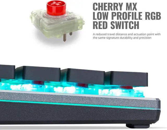 Alt view image 2 of 9 - Cooler Master SK630 Tenkeyless Mechanical Keyboard with Cherry MX Low Profile Switches in Brushed Aluminum Design