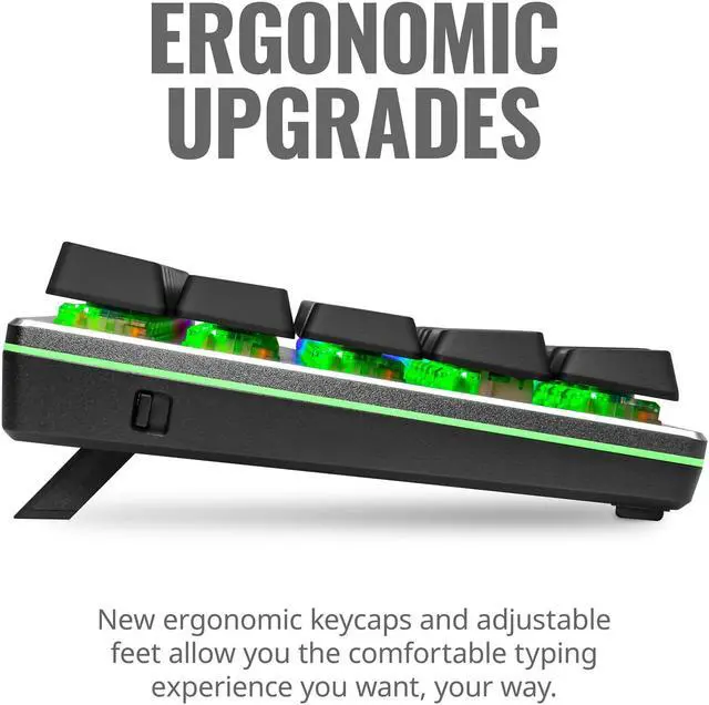 Alt view image 4 of 9 - Cooler Master SK622 Wireless 60% Mechanical Keyboard with Low Profile Brown Switches, New and Improved Keycaps, and Brushed Aluminum Design