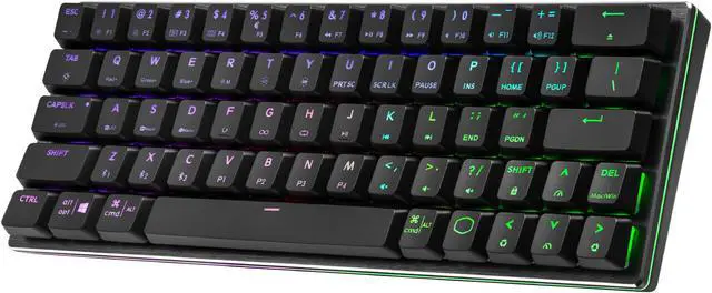Alt view image 8 of 9 - Cooler Master SK622 Wireless 60% Mechanical Keyboard with Low Profile Brown Switches, New and Improved Keycaps, and Brushed Aluminum Design