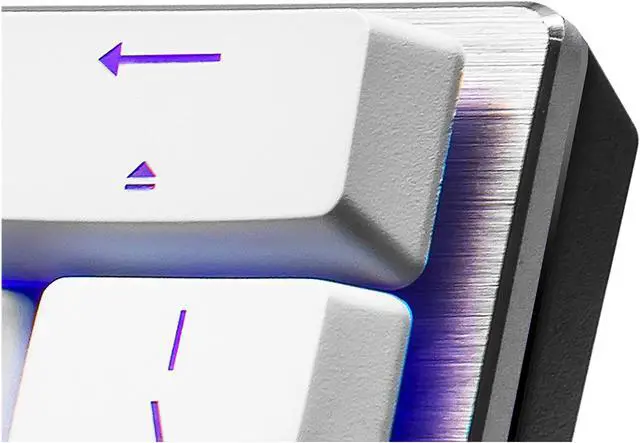 Alt view image 5 of 9 - Cooler Master SK620 60% Sliver White Mechanical Keyboard with Low Profile Blue Switches, New and Improved Keycaps, and Brushed Aluminum Design