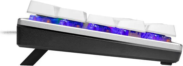 Alt view image 4 of 9 - Cooler Master SK620 60% Sliver White Mechanical Keyboard with Low Profile Red Switches, New and Improved Keycaps, and Brushed Aluminum Design