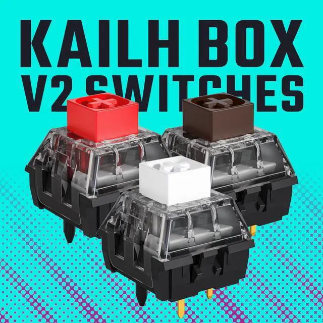 Alt view image 3 of 16 - Cooler Master CK720 Hot-swappable Mechanical Keyboard with Kailh Box V2 Mechanical Red Switch, 65% Layout, USB-C Connectivity, RGB Lighting and 3-way Dial, Sliver White