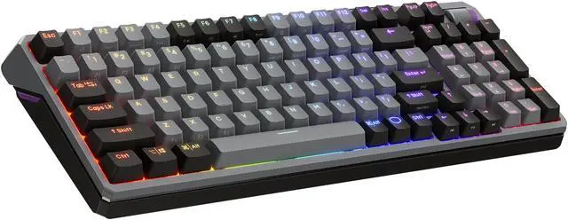 Main image of Cooler Master MK770 Wireless Mechanical RGB Gaming Keyboard, Kailh Box V2 Soft Click White Switches, Gasket Structure, Hot-Swappable, Bluetooth|2.4GHz, Tactile 3-Way Dial, QWERTY (MK-770-GKKW1-US)