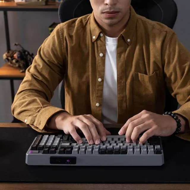 Alt view image 9 of 13 - Cooler Master MK770 Wireless Mechanical RGB Gaming Keyboard, Kailh Box V2 Soft Click White Switches, Gasket Structure, Hot-Swappable, Bluetooth|2.4GHz, Tactile 3-Way Dial, QWERTY (MK-770-GKKW1-US)